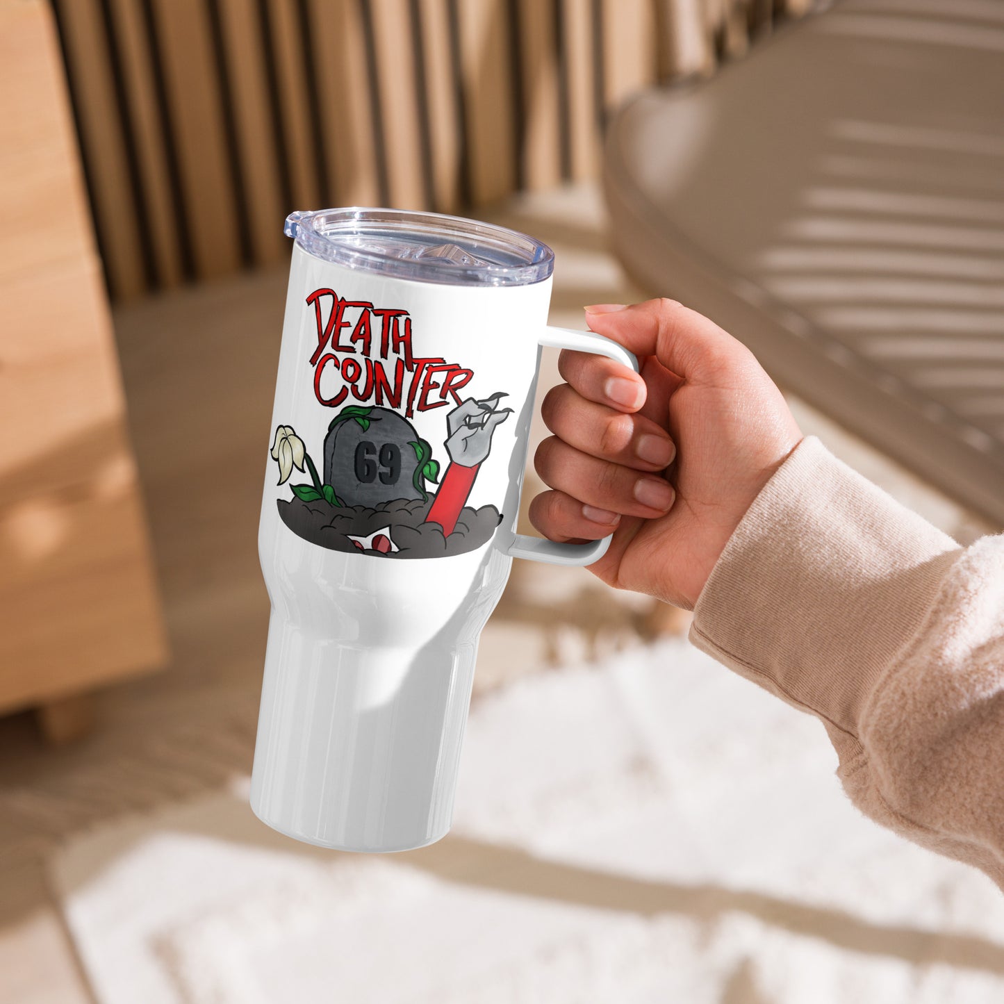 The Death Counter - 69 Travel Mug