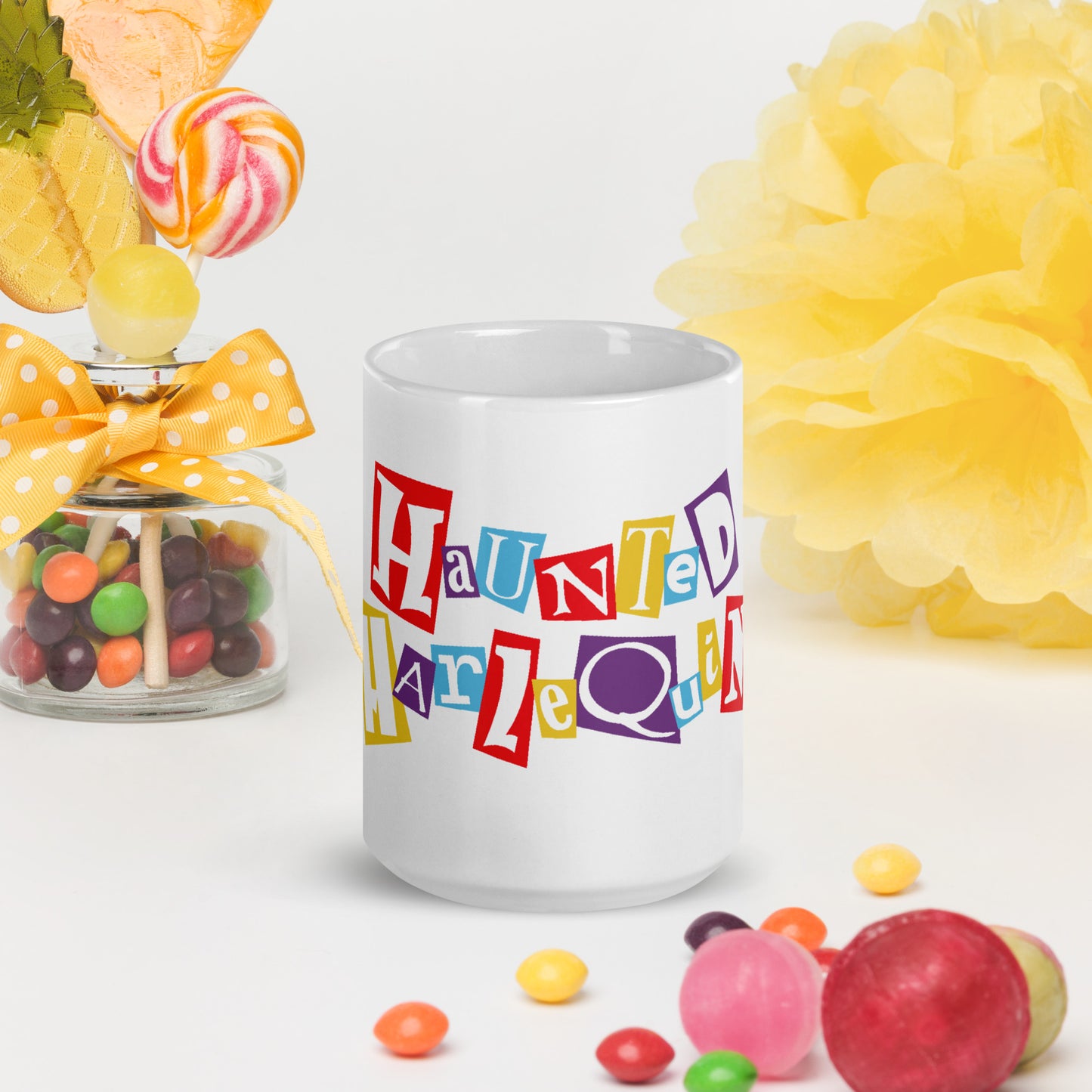 Haunted Harlequin Logo Mug