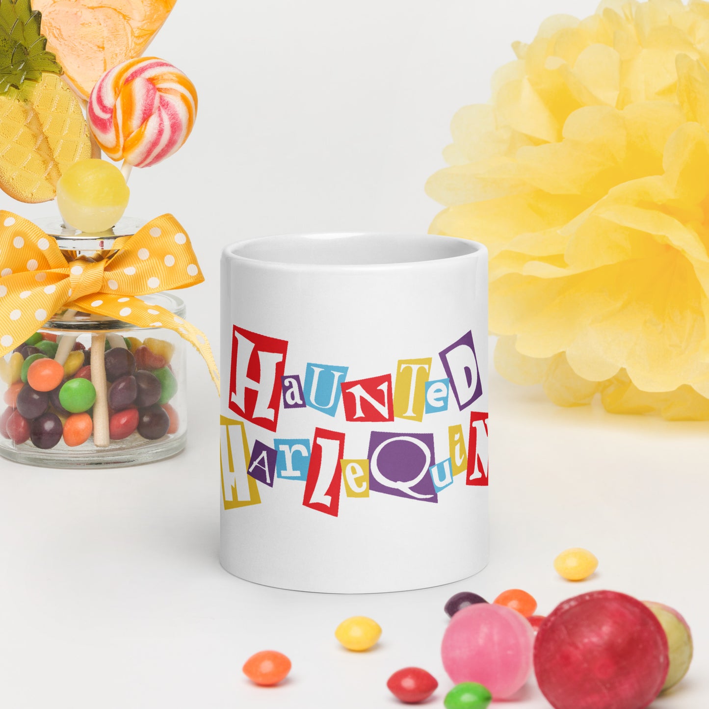 Haunted Harlequin Logo Mug